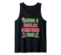Tener un Nombre de reunión Familiar Aguilar Christmas Time Camiseta sin Mangas