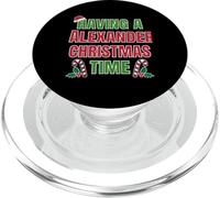 Tener un Nombre de reunión Familiar Alexander Christmas Time PopSockets PopGrip para MagSafe