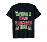 Tener un Nombre de reunión Familiar Belle Christmas Time Camiseta