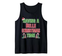 Tener un Nombre de reunión Familiar Belle Christmas Time Camiseta sin Mangas