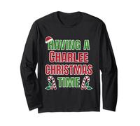 Tener un Nombre de reunión Familiar Charlee Christmas Time Manga Larga