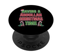 Tener un Nombre de reunión Familiar de Abdullah Christmas Time PopSockets PopGrip Adhesivo