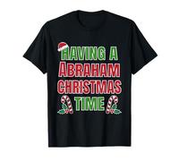 Tener un Nombre de reunión Familiar de Abraham Christmas Time Camiseta