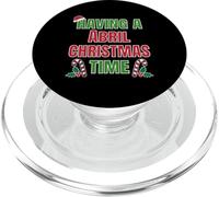 Tener un Nombre de reunión Familiar de Abril Christmas Time PopSockets PopGrip para MagSafe