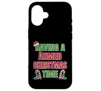Tener un Nombre de reunión Familiar de Ahmed Christmas Time Carcasa para iPhone 16