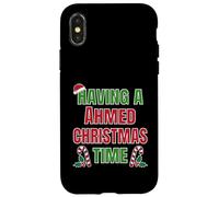 Tener un Nombre de reunión Familiar de Ahmed Christmas Time Carcasa para iPhone X/XS