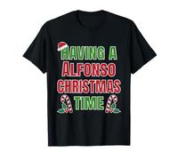 Tener un Nombre de reunión Familiar de Alfonso Christmas Time Camiseta