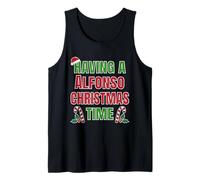 Tener un Nombre de reunión Familiar de Alfonso Christmas Time Camiseta sin Mangas