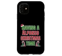 Tener un Nombre de reunión Familiar de Alfonso Christmas Time Carcasa para iPhone 11