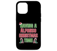 Tener un Nombre de reunión Familiar de Alfonso Christmas Time Carcasa para iPhone 12/12 Pro