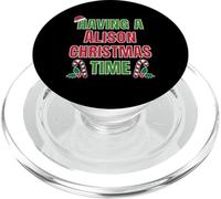 Tener un Nombre de reunión Familiar de Alison Christmas Time PopSockets PopGrip para MagSafe