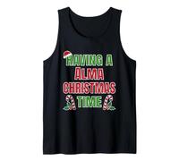 Tener un Nombre de reunión Familiar de Alma Christmas Time Camiseta sin Mangas
