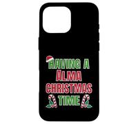 Tener un Nombre de reunión Familiar de Alma Christmas Time Carcasa para iPhone 16 Pro MAX
