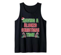 Tener un Nombre de reunión Familiar de Alonzo Christmas Time Camiseta sin Mangas