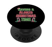 Tener un Nombre de reunión Familiar de Alonzo Christmas Time PopSockets PopGrip Adhesivo