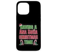 Tener un Nombre de reunión Familiar de Ana Sofia Christmas Time Carcasa para iPhone 13 Pro MAX