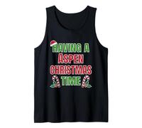 Tener un Nombre de reunión Familiar de Aspen Christmas Time Camiseta sin Mangas