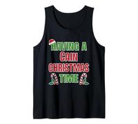 Tener un Nombre de reunión Familiar de Cain Christmas Time Camiseta sin Mangas