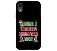 Tener un Nombre de reunión Familiar de Camilla Christmas Time Carcasa para iPhone XR