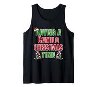 Tener un Nombre de reunión Familiar de Camilo Christmas Time Camiseta sin Mangas