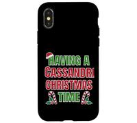 Tener un Nombre de reunión Familiar de Cassandra Christmas Time Carcasa para iPhone X/XS