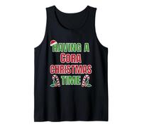Tener un Nombre de reunión Familiar de Cora Christmas Time Camiseta sin Mangas