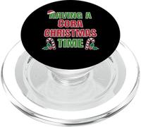 Tener un Nombre de reunión Familiar de Cora Christmas Time PopSockets PopGrip para MagSafe