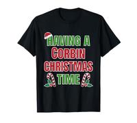 Tener un Nombre de reunión Familiar de Corbin Christmas Time Camiseta