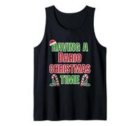Tener un Nombre de reunión Familiar de Dario Christmas Time Camiseta sin Mangas