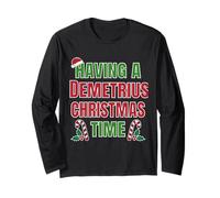 Tener un Nombre de reunión Familiar de Demetrius Christmas Time Manga Larga