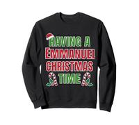 Tener un Nombre de reunión Familiar de Emmanuel Christmas Time Sudadera