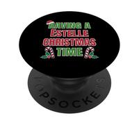 Tener un Nombre de reunión Familiar de Estelle Christmas Time PopSockets PopGrip Adhesivo