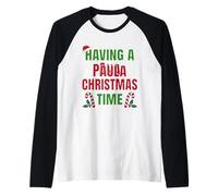 Tener un Nombre de reunión Familiar de Navidad de Ana Paula Camiseta Manga Raglan