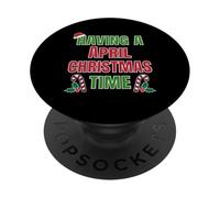 Tener un Nombre de reunión Familiar en Abril de Navidad PopSockets PopGrip Adhesivo