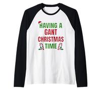Tener un Nombre de reunión Familiar GANT Christmas Time Camiseta Manga Raglan