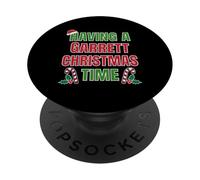 Tener un Nombre de reunión Familiar Garrett Christmas Time PopSockets PopGrip Adhesivo