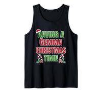 Tener un Nombre de reunión Familiar Gemma Christmas Time Camiseta sin Mangas