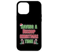 Tener un Obispo Christmas Time Family Reunion Nombre Carcasa para iPhone 12 Pro MAX