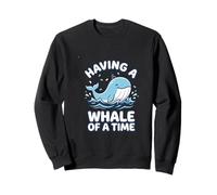 Tener Una Ballena De Un Tiempo Lindo Fiesta Observación De Ballenas Sudadera