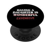 Tener Una Hija Es Caro Papá De Hija Padre Hombres PopSockets PopGrip Adhesivo
