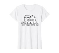Tener una hija es como tener una pequeña mejor amiga quebrada Camiseta