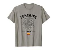 Tenerife Shell Bandera España Almeja España Islas Canarias Camiseta