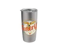 Tenerife y Parrot Islas Canarias España Vintage Souvenir Vaso térmico de acero inoxidable de doble pared