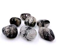 TENET - Piedras pulidas para cristaloterapia y reiki, cargadas con técnicas de piramidología - 5 unidades 18-25 mm (cuarzo turmalinado)
