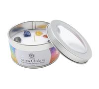 TENET - Vela perfumada artesanal con piedras duras, 70 g, mecha de algodón, duración 10-12 horas, fabricada en India (NAG CHAMPA - 7 CHAKRA)