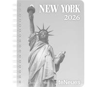 teNeue - New York Diary 2026 - Calendario de libro y calendario de bolsillo de 16,5 x 22 cm | Calendario semanal para fans de Nueva York, trabajo y escuela: Diary