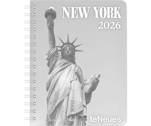 teNeue - New York Diary 2026 - Calendario de libro y calendario de bolsillo de 16,5 x 22 cm | Calendario semanal para fans de Nueva York, trabajo y escuela: Diary