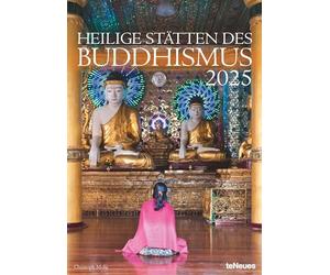 teNeues - Calendario de pared de Lugares Sagrados del Budismo 2025, 29,7 x 42 cm, calendario con toda la diversidad de la vida budista en lugares espirituales, con espiral: Christoph Mohr