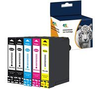 Teng® - Cartuchos de tinta compatibles con Epson XP-3100 XP-4100 XP-2100 XP-2105 XP-3105 XP-4105 WF-2810 WF-2830 WF-2835 WF-2850(WF-2850, 2 negro, 1 cian, 1 magenta y 1 amarillo)