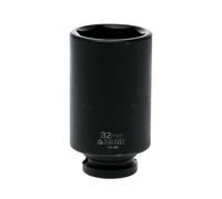 Teng Casquete de Impacto Profundo 1/2 Pulgada 32mm, Hexagonal 6 Puntos
